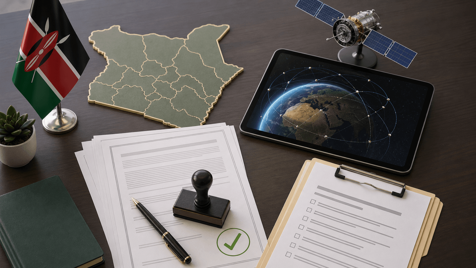 Kenya satellite internet licensing and regulatory approval concept
